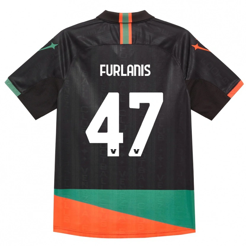 Danxen Herren Giorgia Furlanis #47 Schwarz Orange Grün Heimtrikot Trikot 2026/27 T-Shirt