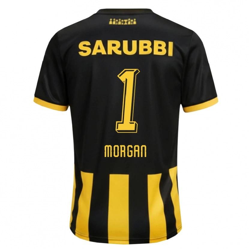 Danxen Herren Kevin Morgan #1 Schwarz Gelb Heimtrikot Trikot 2026/27 T-Shirt
