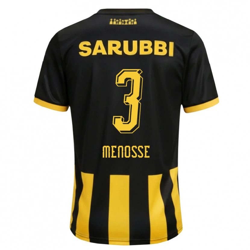 Danxen Herren Hernán Menosse #3 Schwarz Gelb Heimtrikot Trikot 2026/27 T-Shirt