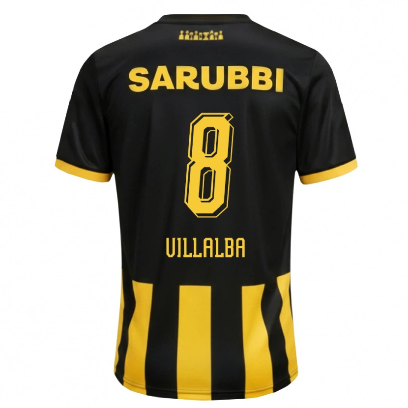 Danxen Herren Héctor Villalba #8 Schwarz Gelb Heimtrikot Trikot 2026/27 T-Shirt
