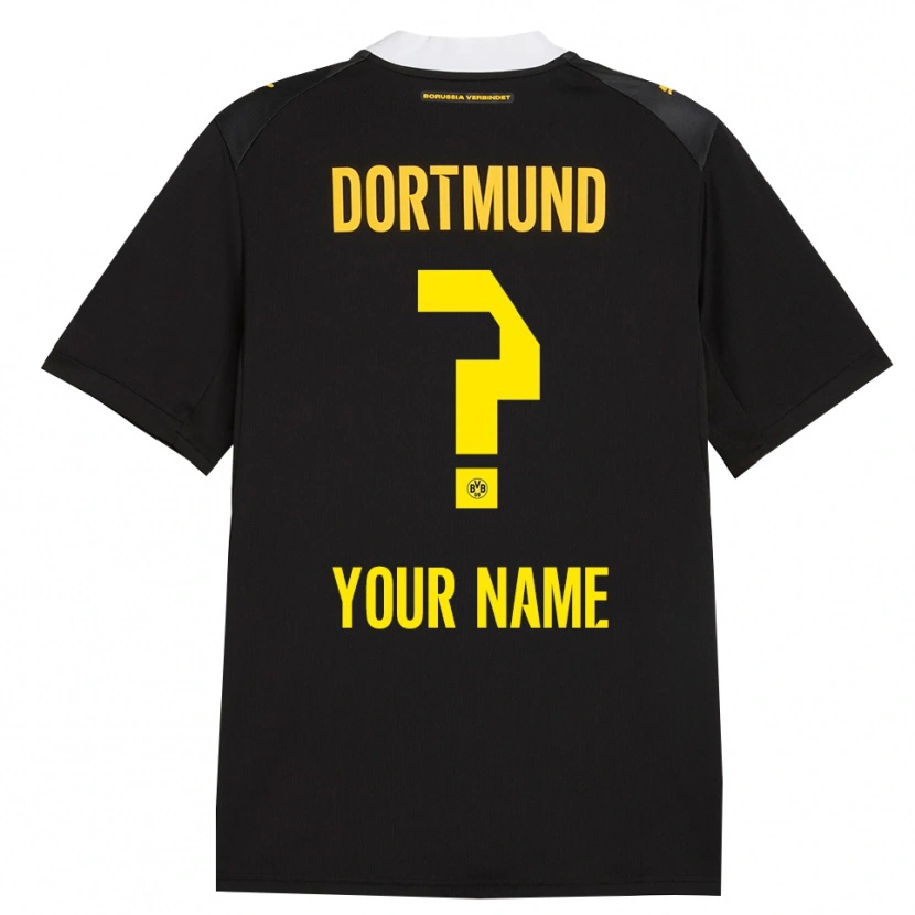 Danxen Herren Ihren Namen #0 Schwarz Rot Gelb Auswärtstrikot Trikot 2026/27 T-Shirt