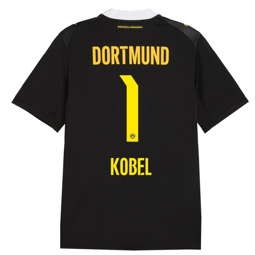 Danxen Herren Gregor Kobel #1 Schwarz Rot Gelb Auswärtstrikot Trikot 2026/27 T-Shirt