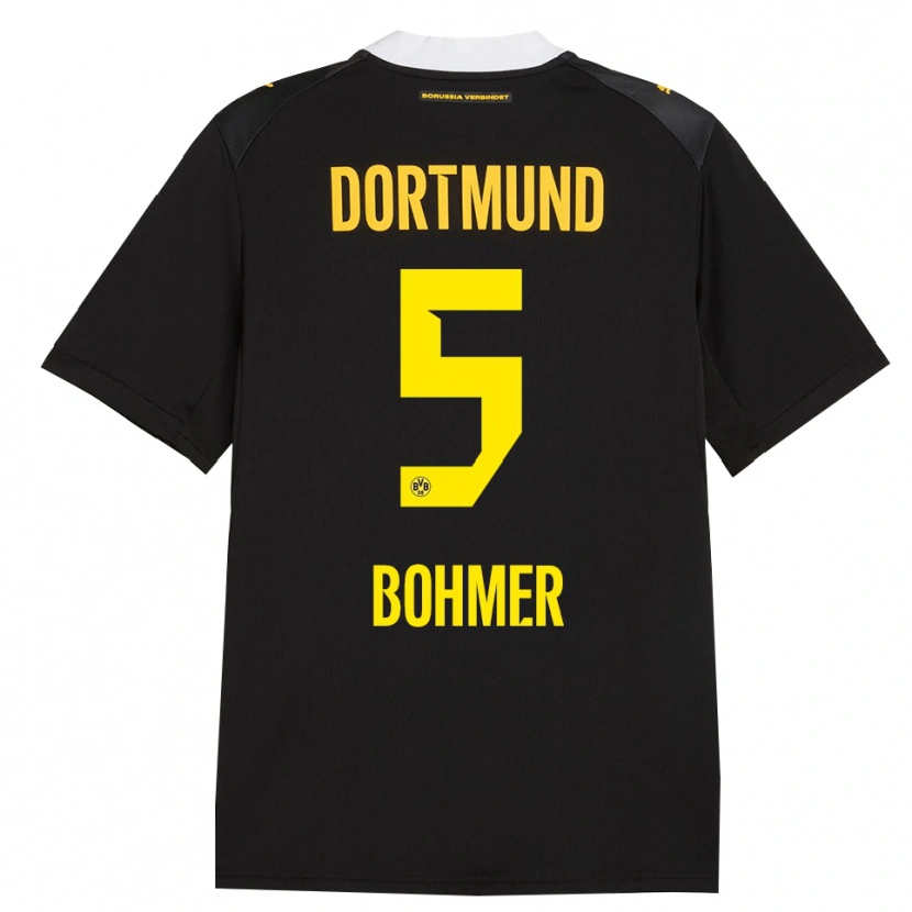Danxen Herren Tim Bohmer #5 Schwarz Rot Gelb Auswärtstrikot Trikot 2026/27 T-Shirt