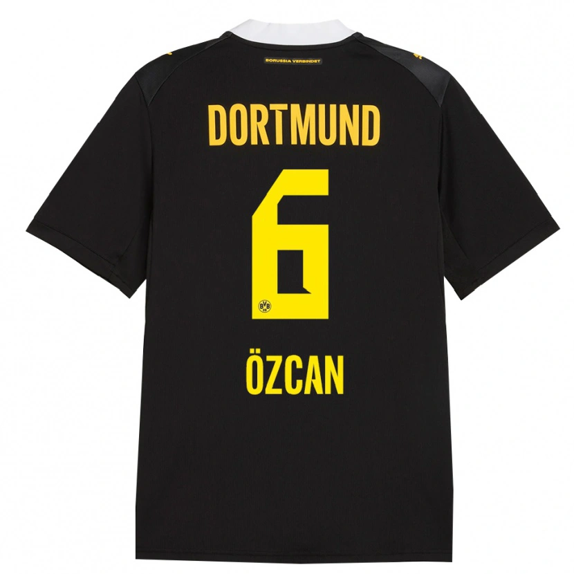 Danxen Herren Salih Ozcan #6 Schwarz Rot Gelb Auswärtstrikot Trikot 2026/27 T-Shirt