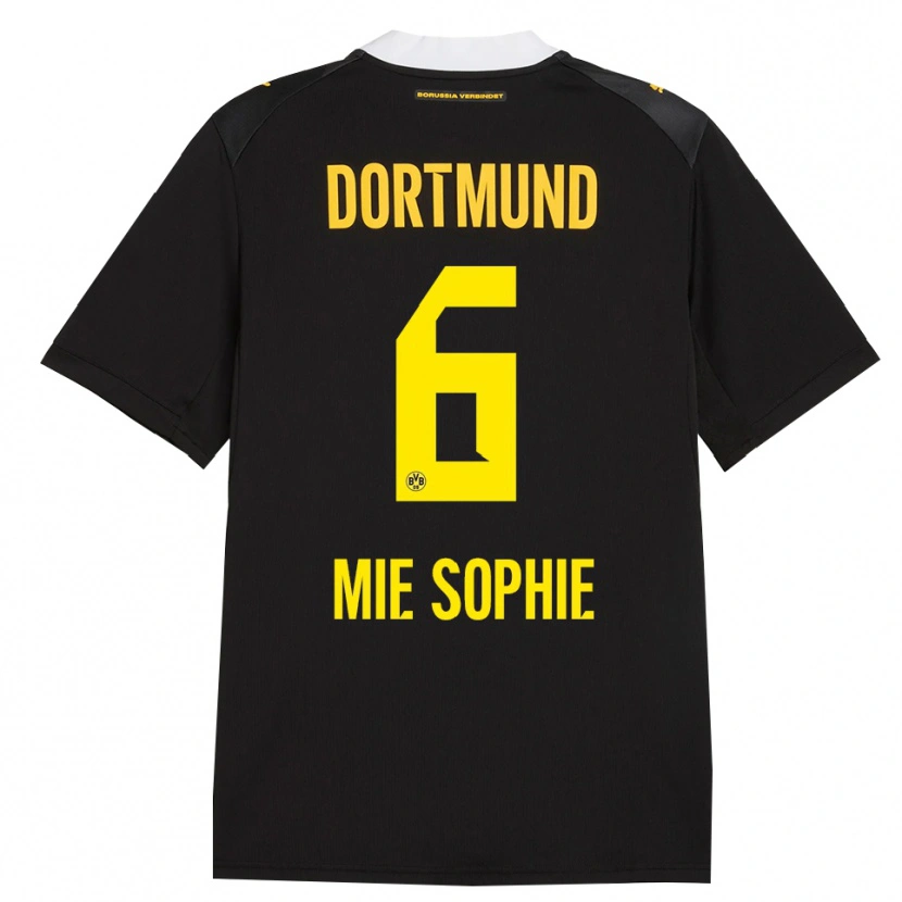 Danxen Herren Sando Mie Sophie #6 Schwarz Rot Gelb Auswärtstrikot Trikot 2026/27 T-Shirt