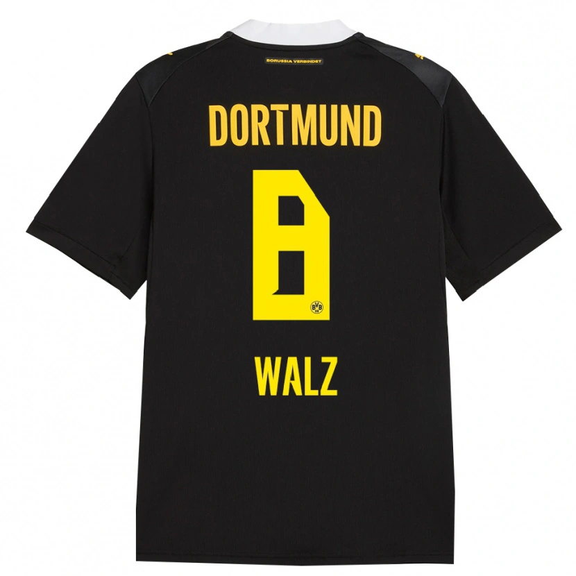 Danxen Herren Vasco Walz #8 Schwarz Rot Gelb Auswärtstrikot Trikot 2026/27 T-Shirt