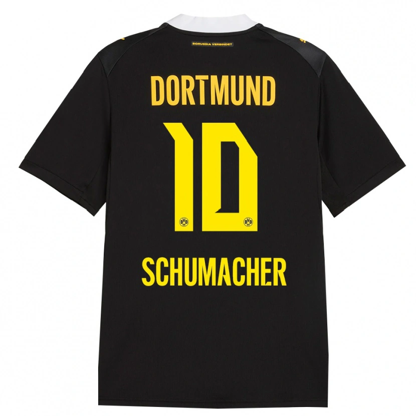 Danxen Herren Rita Schumacher #10 Schwarz Rot Gelb Auswärtstrikot Trikot 2026/27 T-Shirt