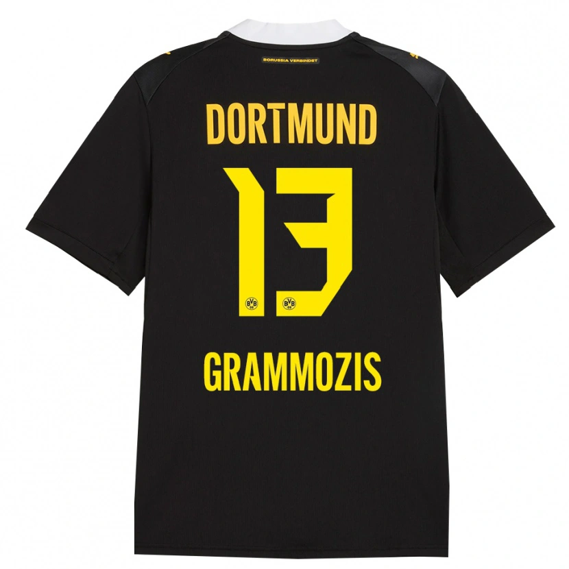 Danxen Herren Athanasios Grammozis #13 Schwarz Rot Gelb Auswärtstrikot Trikot 2026/27 T-Shirt