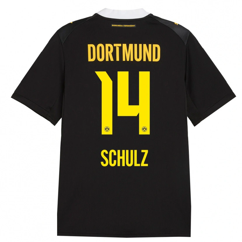 Danxen Herren Nico Schulz #14 Schwarz Rot Gelb Auswärtstrikot Trikot 2026/27 T-Shirt