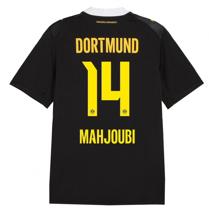 Danxen Herren Anas Mahjoubi #14 Schwarz Rot Gelb Auswärtstrikot Trikot 2026/27 T-Shirt