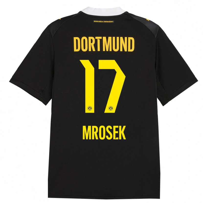 Danxen Herren Noah Mrosek #17 Schwarz Rot Gelb Auswärtstrikot Trikot 2026/27 T-Shirt