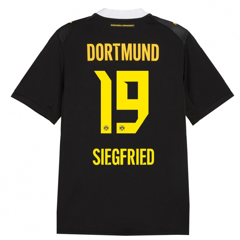 Danxen Herren Janz Siegfried #19 Schwarz Rot Gelb Auswärtstrikot Trikot 2026/27 T-Shirt
