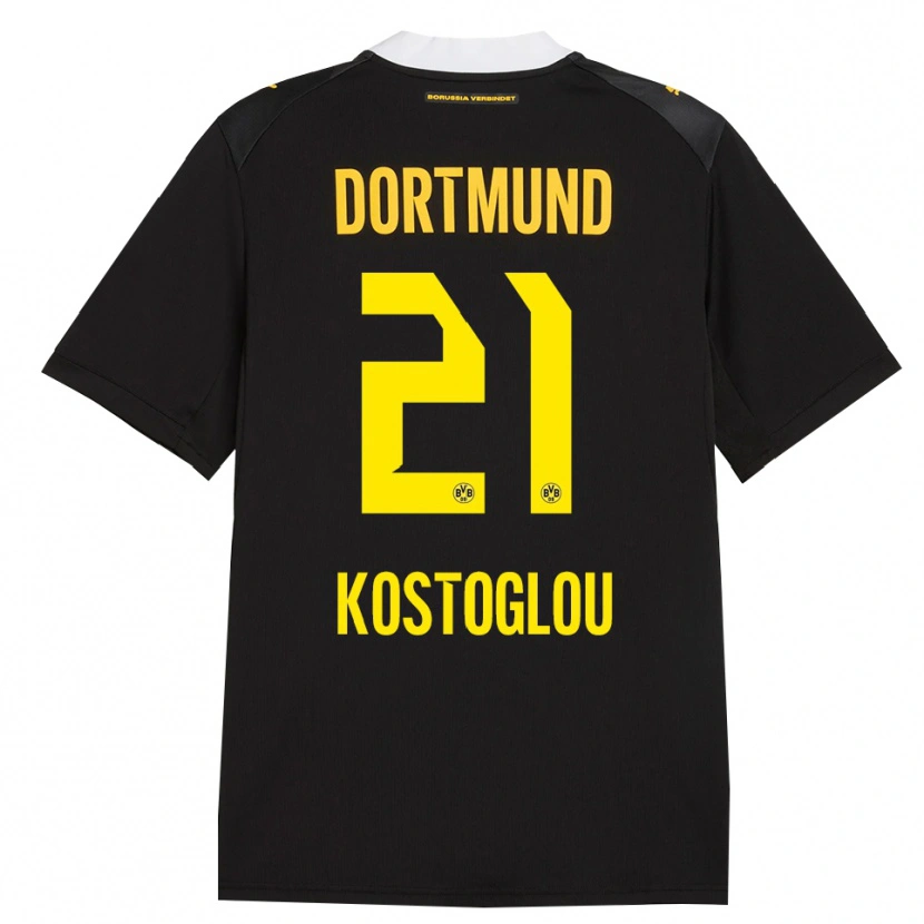 Danxen Herren Christos Kostoglou #21 Schwarz Rot Gelb Auswärtstrikot Trikot 2026/27 T-Shirt