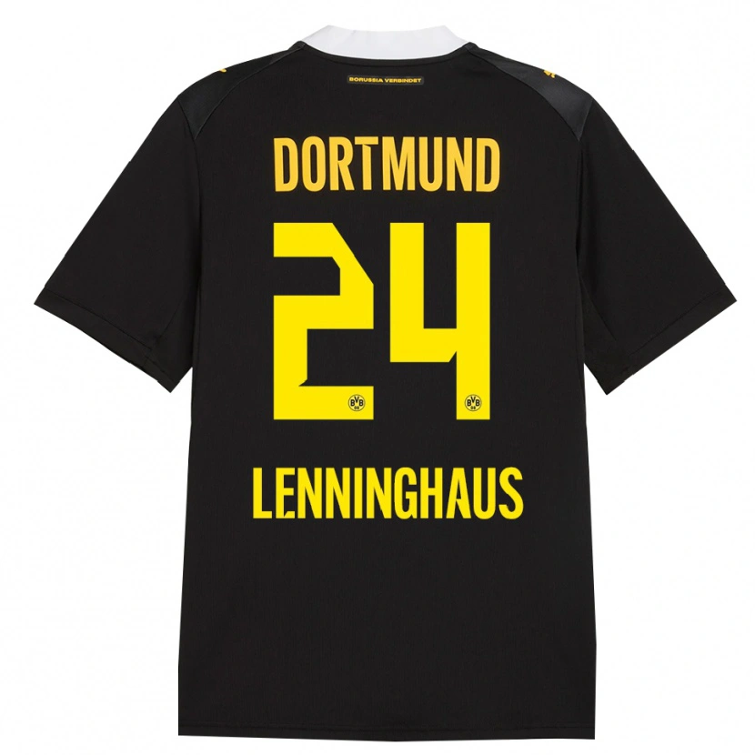Danxen Herren Mika Lenninghaus #24 Schwarz Rot Gelb Auswärtstrikot Trikot 2026/27 T-Shirt