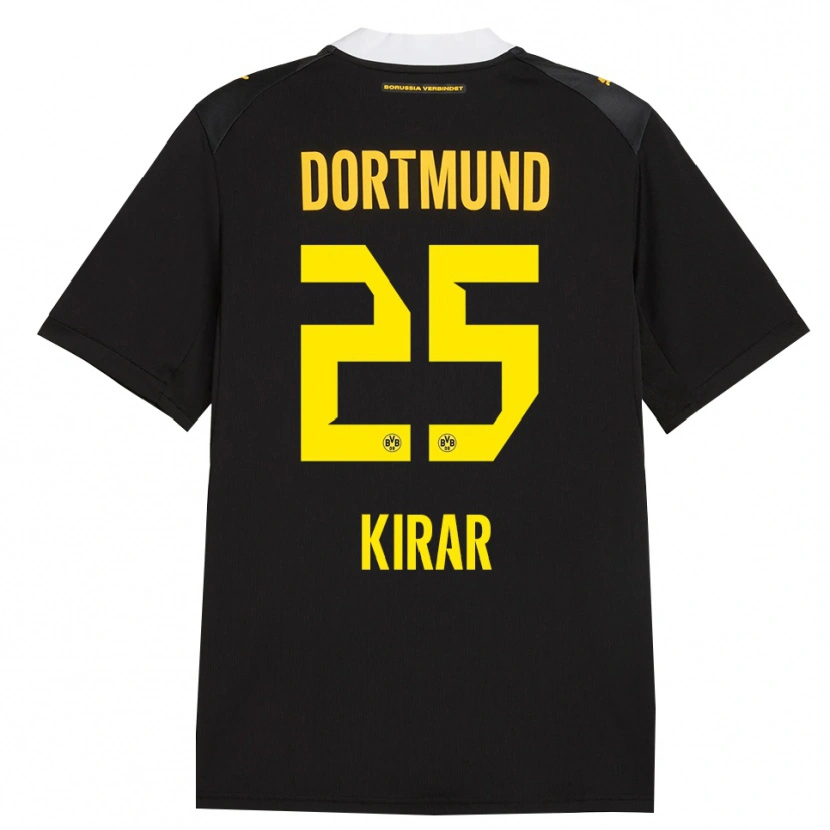 Danxen Herren Emre Kirar #25 Schwarz Rot Gelb Auswärtstrikot Trikot 2026/27 T-Shirt