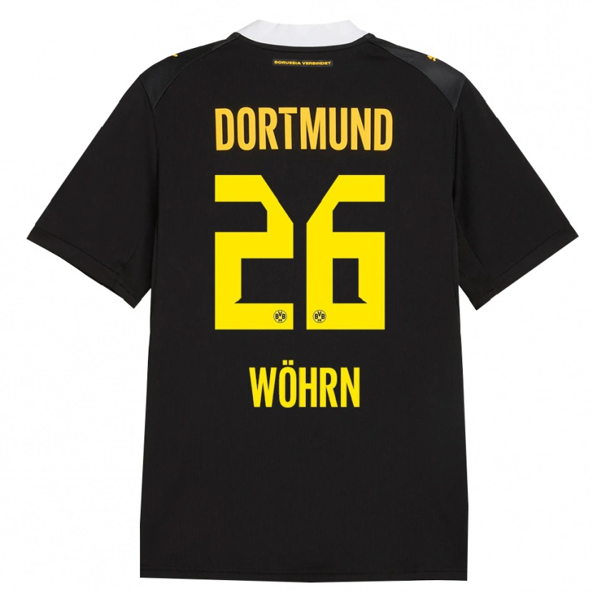 Danxen Herren Yasu Wöhrn #26 Schwarz Rot Gelb Auswärtstrikot Trikot 2026/27 T-Shirt