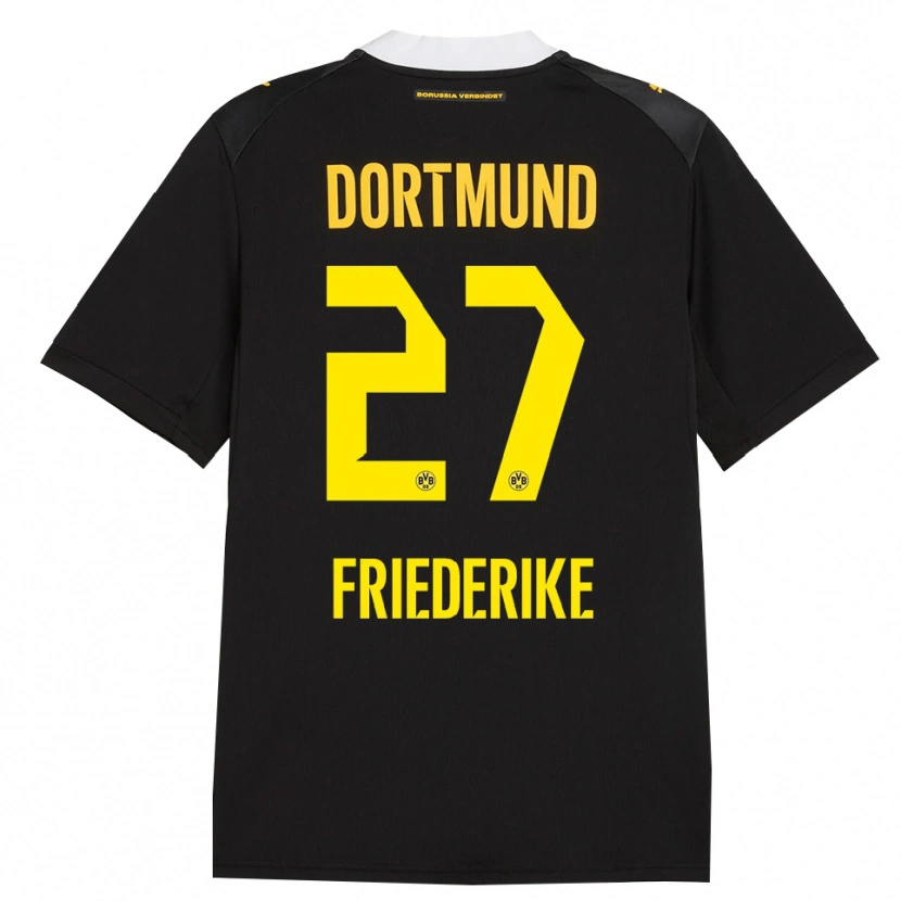 Danxen Herren Burczik Friederike #27 Schwarz Rot Gelb Auswärtstrikot Trikot 2026/27 T-Shirt