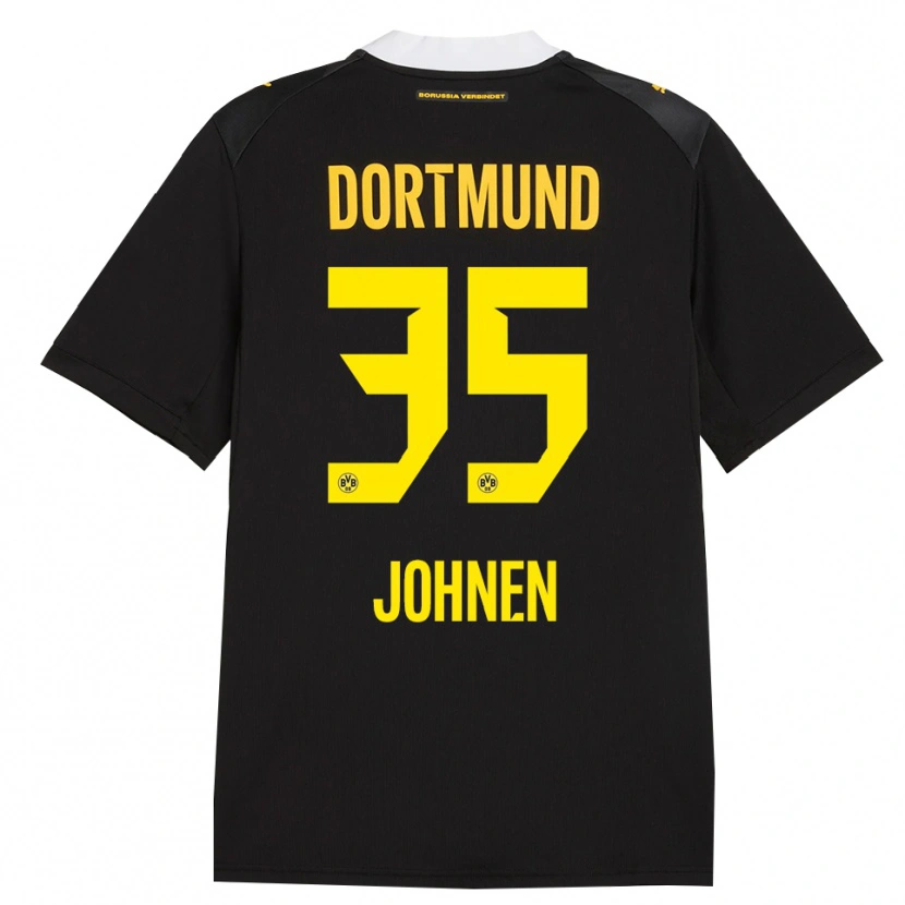 Danxen Herren Marcel Johnen #35 Schwarz Rot Gelb Auswärtstrikot Trikot 2026/27 T-Shirt