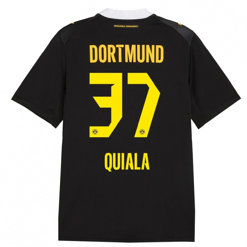 Danxen Herren Nanitonda Quiala #37 Schwarz Rot Gelb Auswärtstrikot Trikot 2026/27 T-Shirt