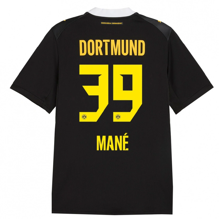 Danxen Herren Filippo Mane #39 Schwarz Rot Gelb Auswärtstrikot Trikot 2026/27 T-Shirt