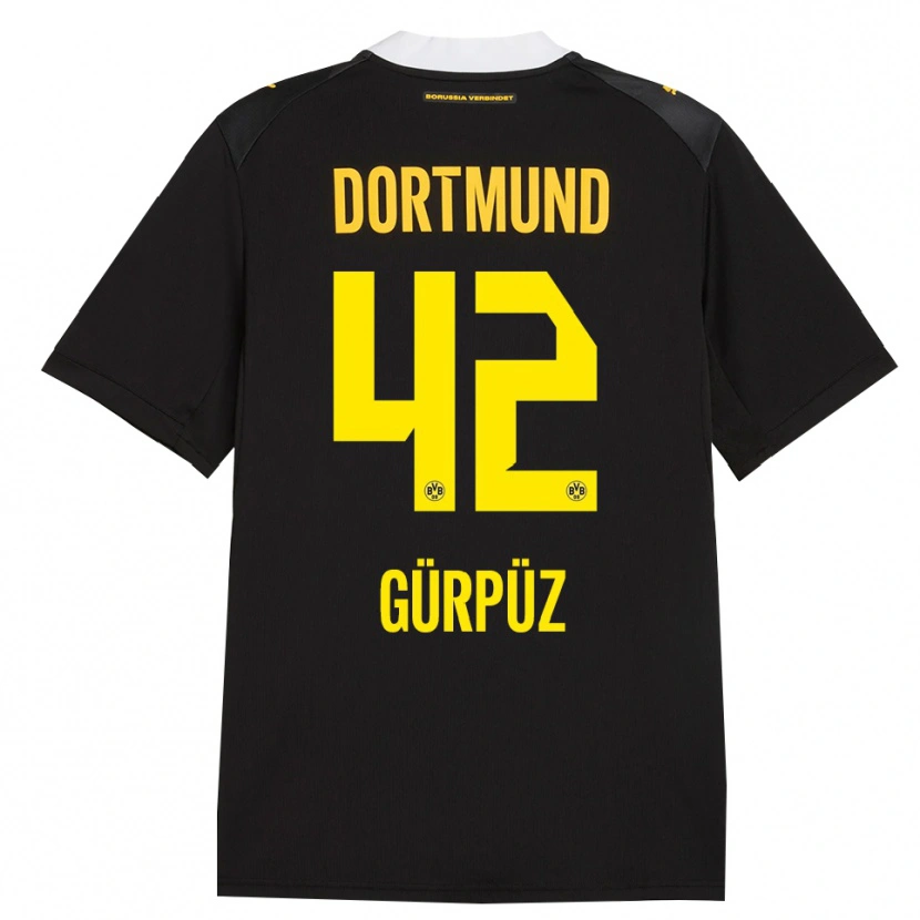 Danxen Herren Goktan Gurpuz #42 Schwarz Rot Gelb Auswärtstrikot Trikot 2026/27 T-Shirt