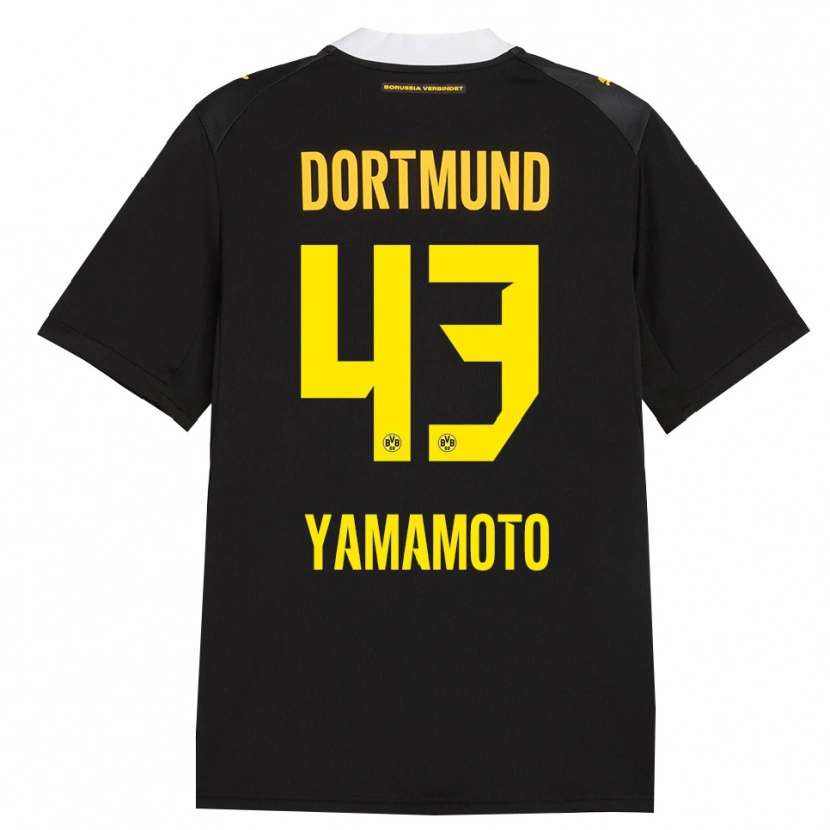 Danxen Herren Takato Yamamoto #43 Schwarz Rot Gelb Auswärtstrikot Trikot 2026/27 T-Shirt