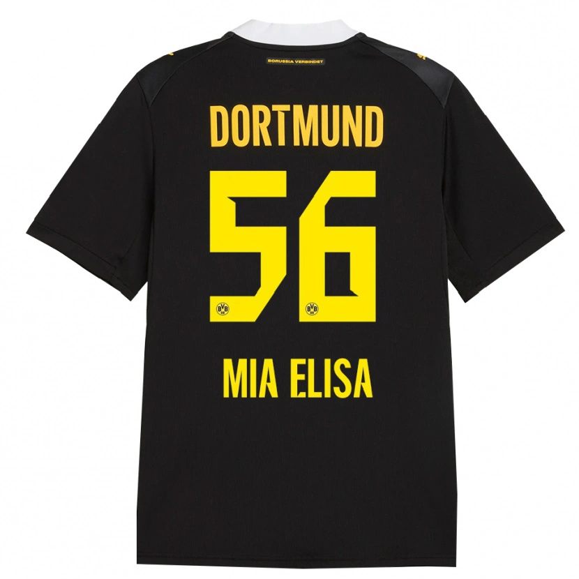Danxen Herren Bomnuter Mia Elisa #56 Schwarz Rot Gelb Auswärtstrikot Trikot 2026/27 T-Shirt