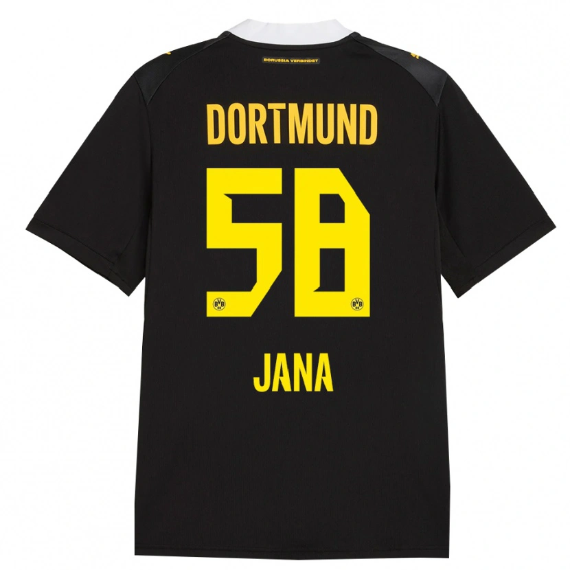 Danxen Herren Nordberg Jana #58 Schwarz Rot Gelb Auswärtstrikot Trikot 2026/27 T-Shirt