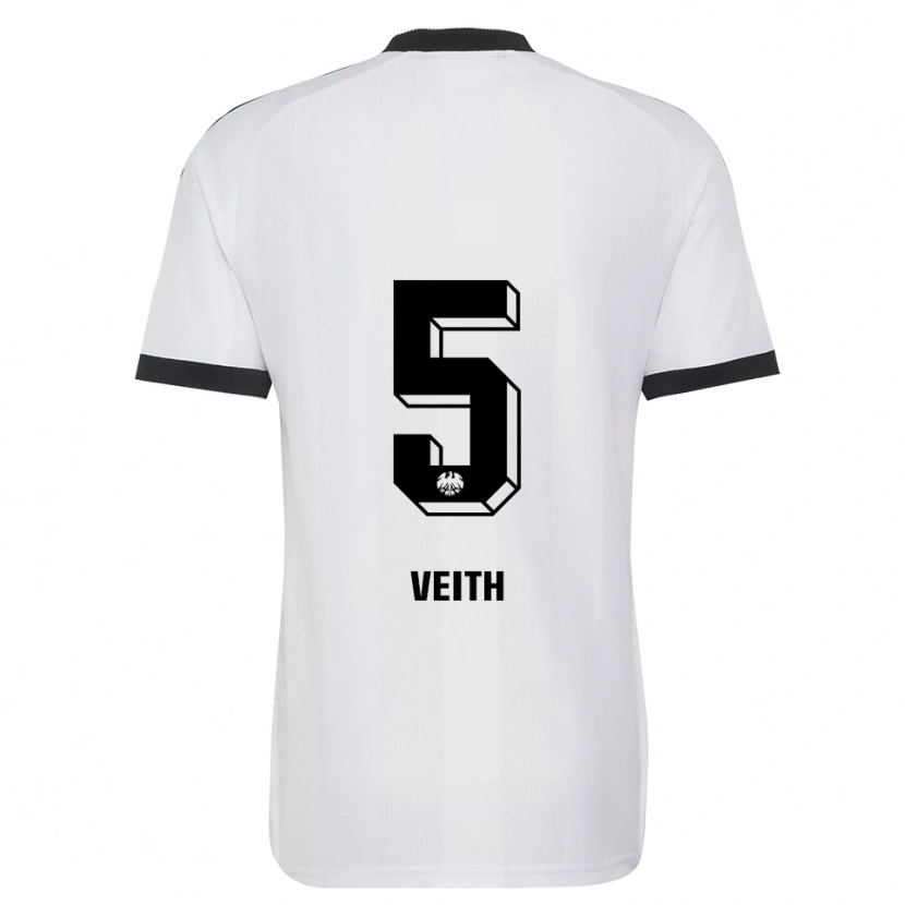 Danxen Herren Titus Veith #5 Schwarz Weiß Auswärtstrikot Trikot 2026/27 T-Shirt
