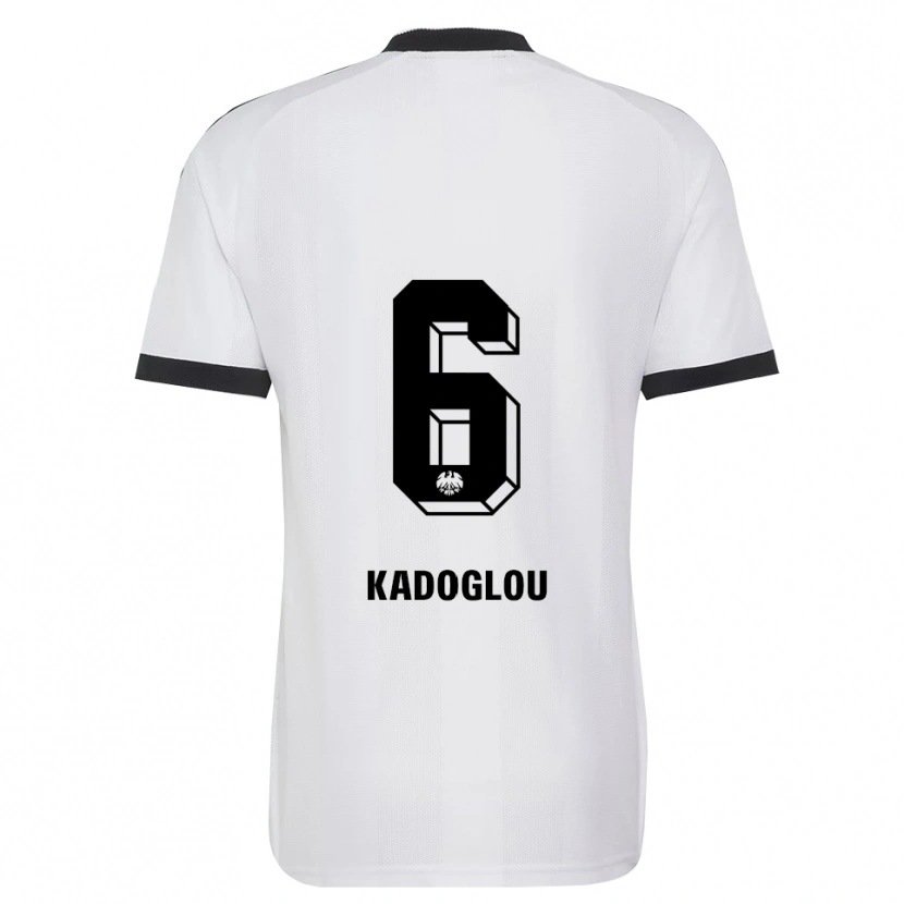 Danxen Herren Alexandros Kadoglou #6 Schwarz Weiß Auswärtstrikot Trikot 2026/27 T-Shirt