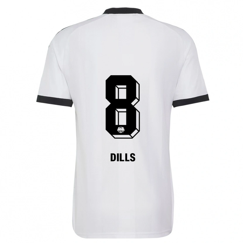 Danxen Herren Marvin Dills #8 Schwarz Weiß Auswärtstrikot Trikot 2026/27 T-Shirt