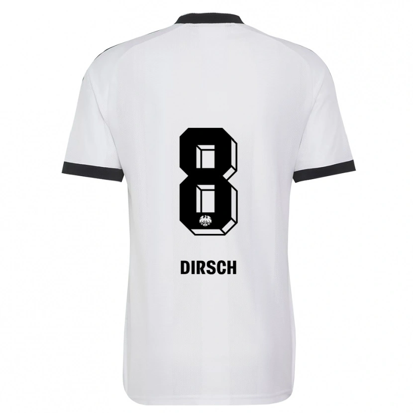 Danxen Herren Moritz Dirsch #8 Schwarz Weiß Auswärtstrikot Trikot 2026/27 T-Shirt