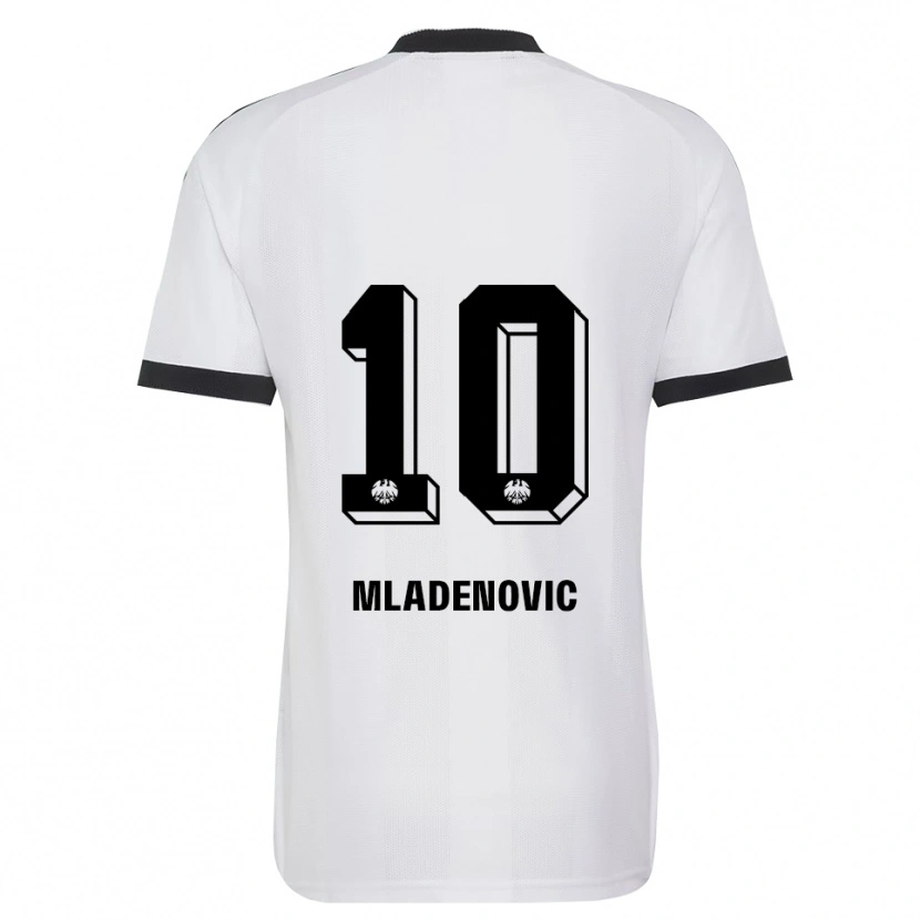 Danxen Herren Marko Mladenovic #10 Schwarz Weiß Auswärtstrikot Trikot 2026/27 T-Shirt