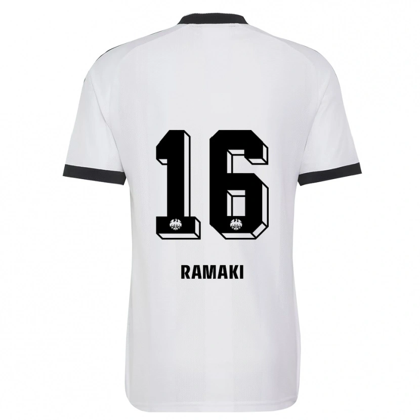 Danxen Herren Davyd Ramaki #16 Schwarz Weiß Auswärtstrikot Trikot 2026/27 T-Shirt