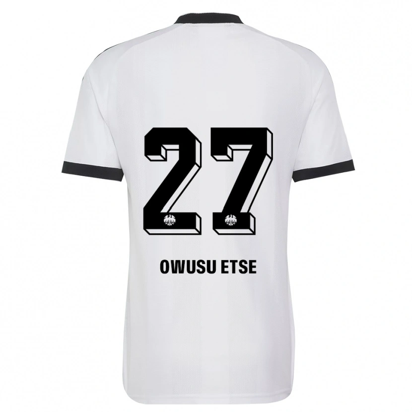 Danxen Herren Collin Owusu Etse #27 Schwarz Weiß Auswärtstrikot Trikot 2026/27 T-Shirt