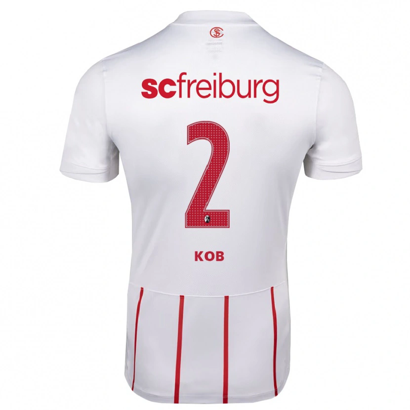 Danxen Herren Leon Koß #2 Weiß Rot Gelb Auswärtstrikot Trikot 2026/27 T-Shirt