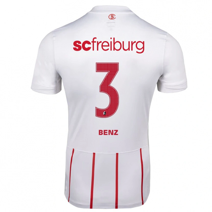 Danxen Herren Jakob Benz #3 Weiß Rot Gelb Auswärtstrikot Trikot 2026/27 T-Shirt