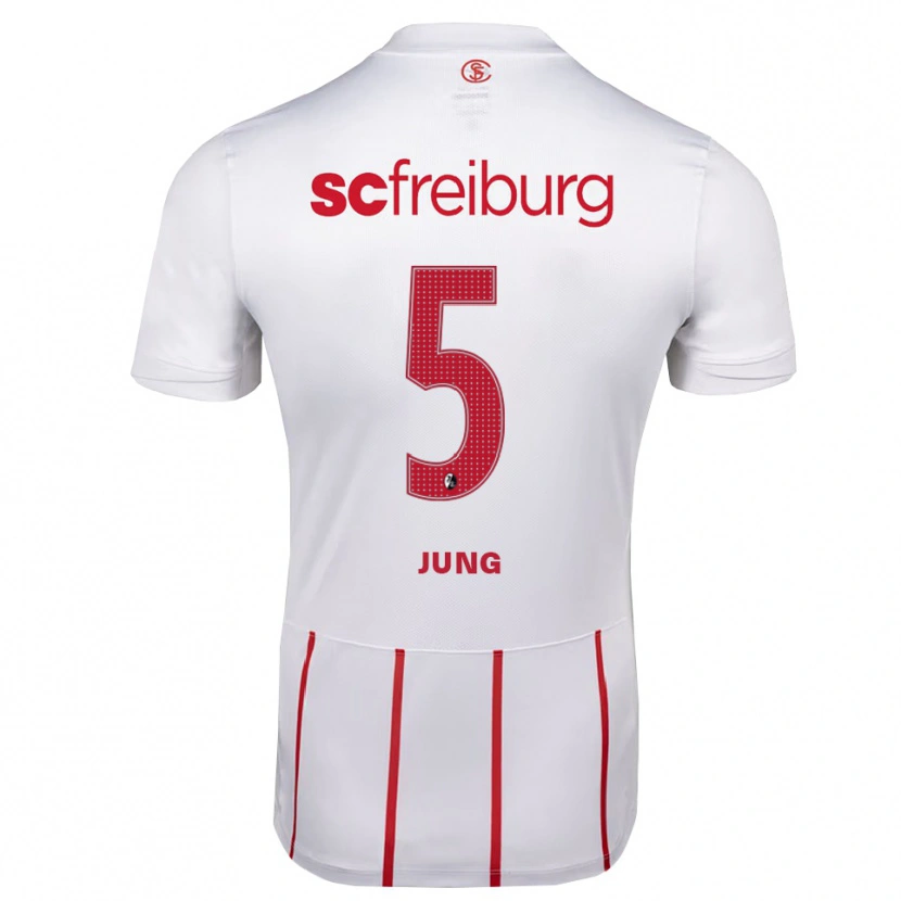 Danxen Herren Anthony Jung #5 Weiß Rot Gelb Auswärtstrikot Trikot 2026/27 T-Shirt