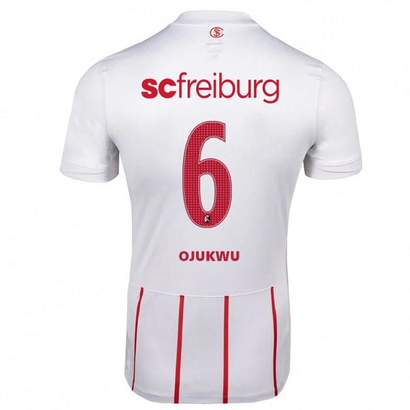 Danxen Herren Nicole Ojukwu #6 Weiß Rot Gelb Auswärtstrikot Trikot 2026/27 T-Shirt