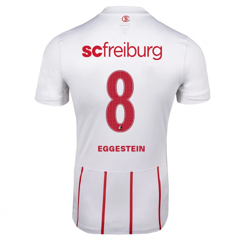 Danxen Herren Maximilian Eggestein #8 Weiß Rot Gelb Auswärtstrikot Trikot 2026/27 T-Shirt