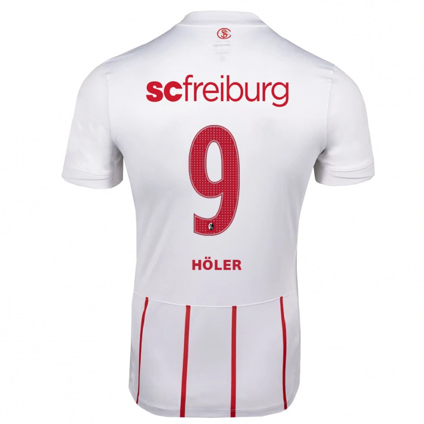 Danxen Herren Lucas Höler #9 Weiß Rot Gelb Auswärtstrikot Trikot 2026/27 T-Shirt