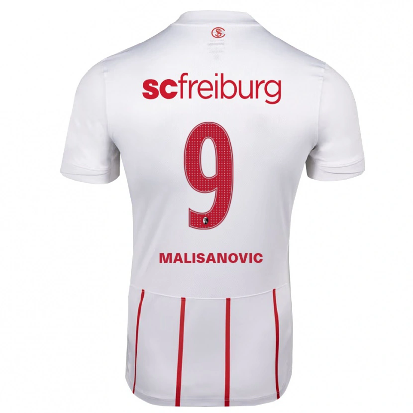 Danxen Herren Darko Malisanovic #9 Weiß Rot Gelb Auswärtstrikot Trikot 2026/27 T-Shirt