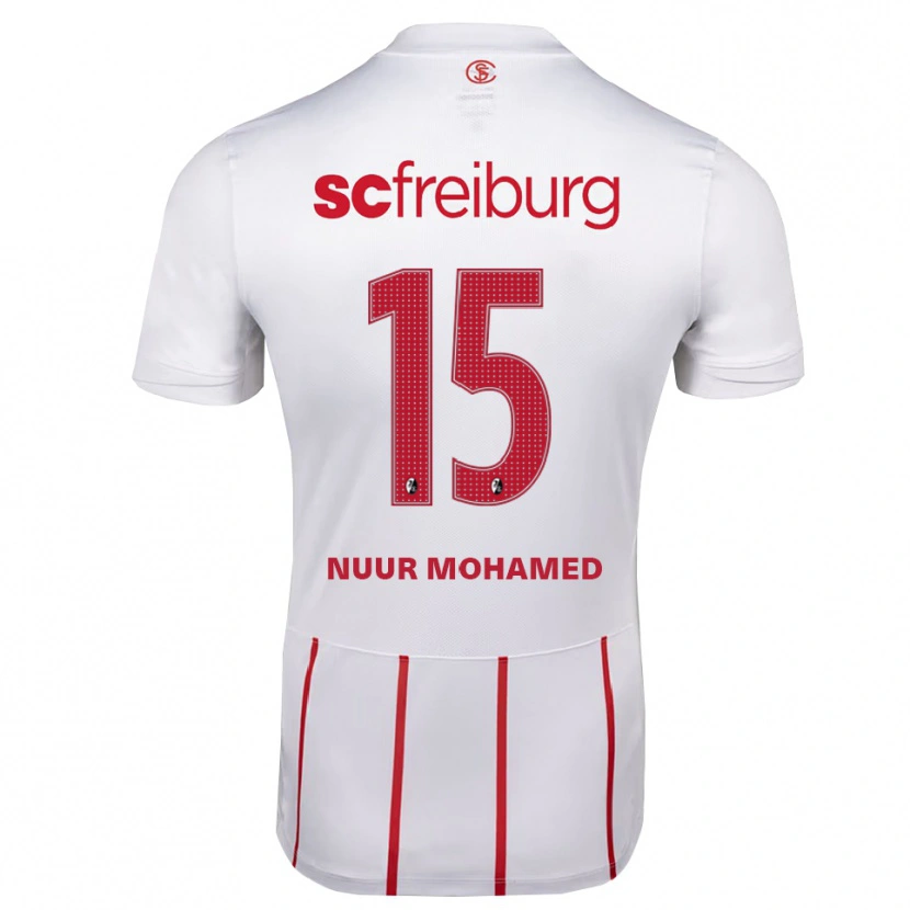 Danxen Herren Billal Mohamed #15 Weiß Rot Gelb Auswärtstrikot Trikot 2026/27 T-Shirt