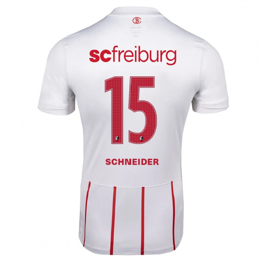 Danxen Herren Maj Schneider #15 Weiß Rot Gelb Auswärtstrikot Trikot 2026/27 T-Shirt
