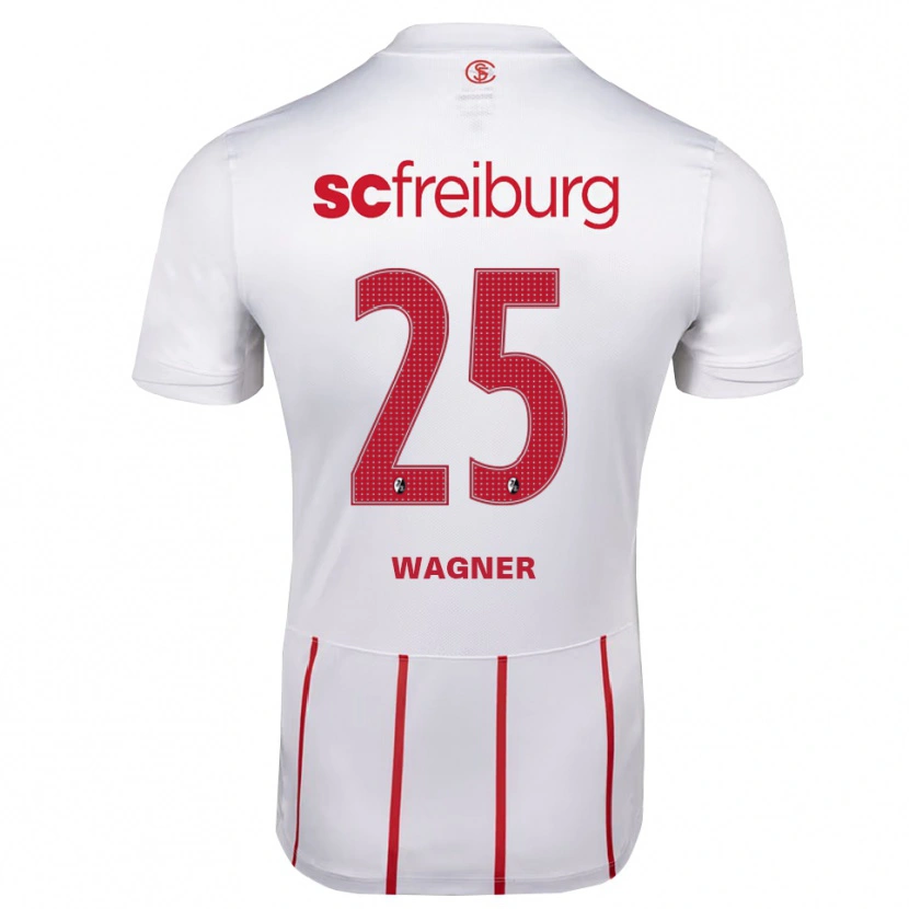 Danxen Herren Noah Wagner #25 Weiß Rot Gelb Auswärtstrikot Trikot 2026/27 T-Shirt
