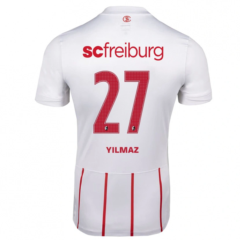 Danxen Herren Berkay Yılmaz #27 Weiß Rot Gelb Auswärtstrikot Trikot 2026/27 T-Shirt