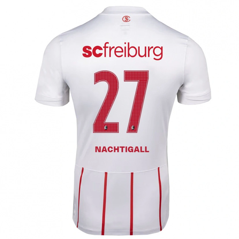 Danxen Herren Sophie Nachtigall #27 Weiß Rot Gelb Auswärtstrikot Trikot 2026/27 T-Shirt