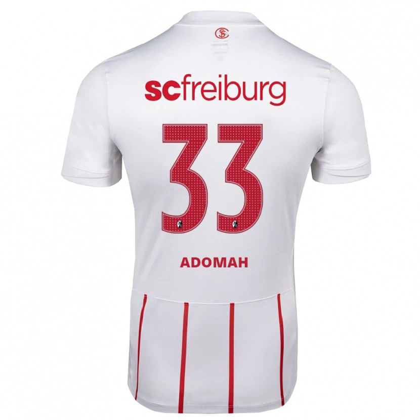 Danxen Herren Bismark Adomah #33 Weiß Rot Gelb Auswärtstrikot Trikot 2026/27 T-Shirt
