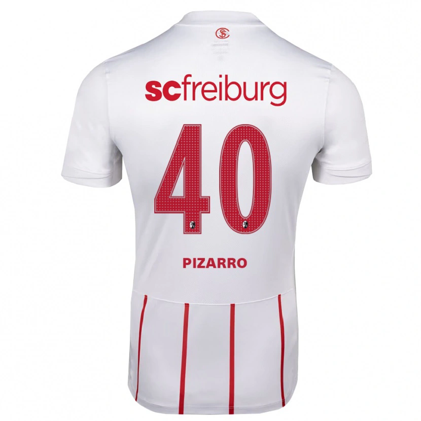 Danxen Herren Théodore Pizarro #40 Weiß Rot Gelb Auswärtstrikot Trikot 2026/27 T-Shirt