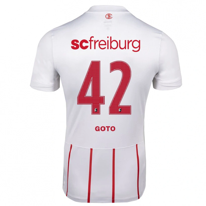 Danxen Herren Keisuke Goto #42 Weiß Rot Gelb Auswärtstrikot Trikot 2026/27 T-Shirt